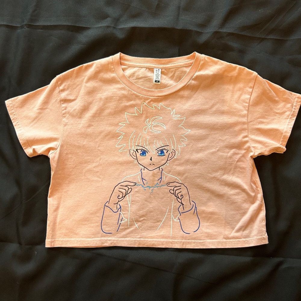 Pink T Shirt Kawaii Hunter X Hunter Killua Small Size